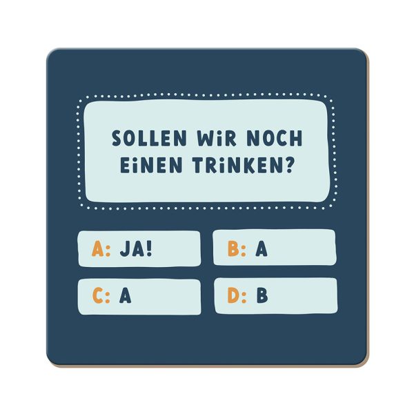 Sollen wir noch einen trinken? - Korkuntersetzer