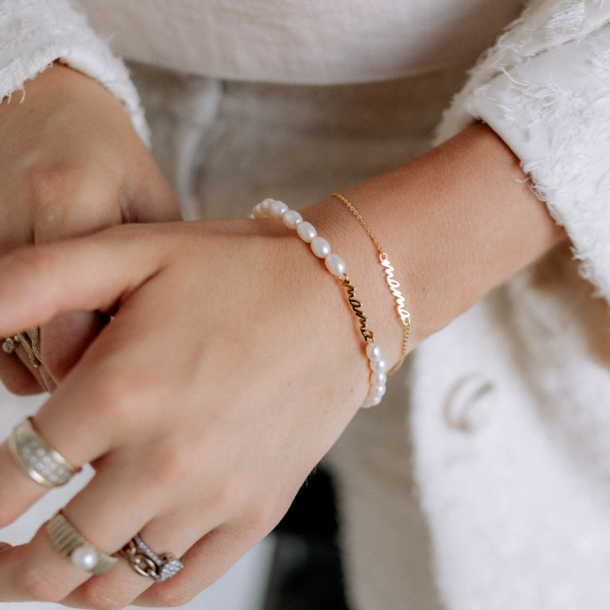 Mama - Perlen Armband Mama – Bild 5