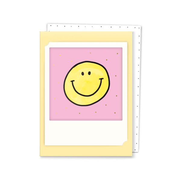 Smiley - Kleine Klappkarte