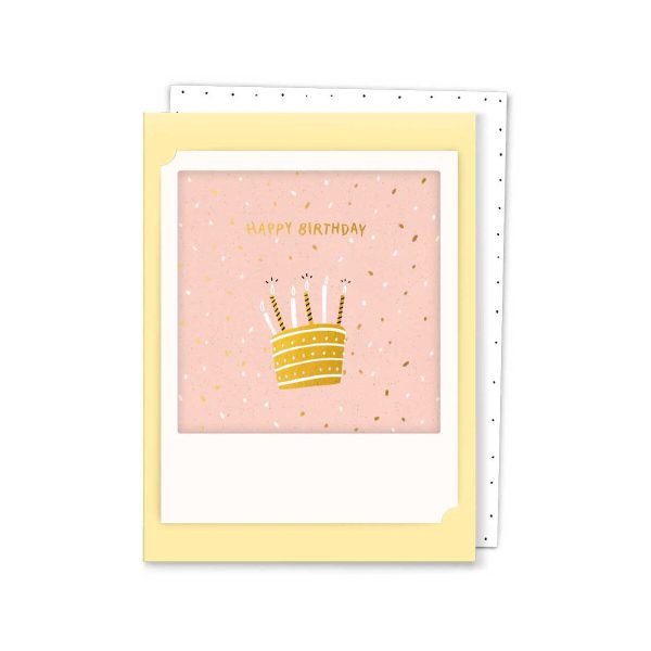 Dancing birthday cake - Kleine Klappkarte