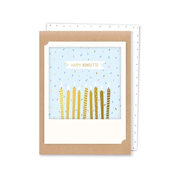 Happy Konfetti - Kleine Klappkarte