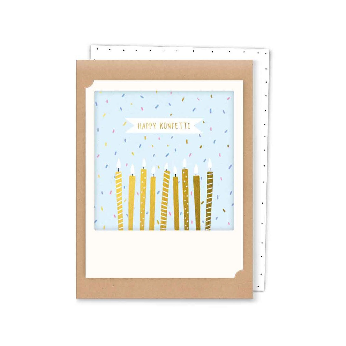 Happy Konfetti - Kleine Klappkarte