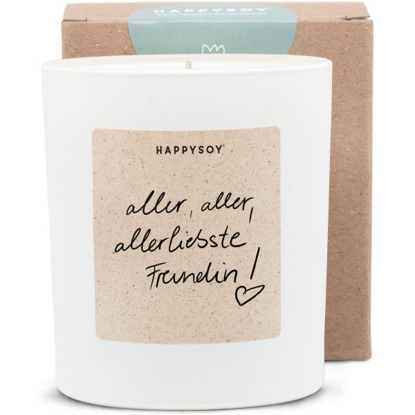 Allerliebste Freundin by Steffi Bauer - Duftkerze in Weiß