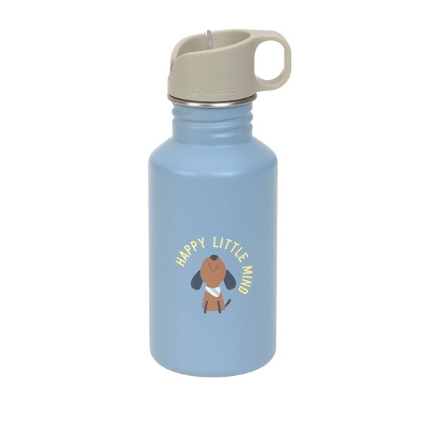 Edelstahl Kinder Trinkflasche - Happy little mind
