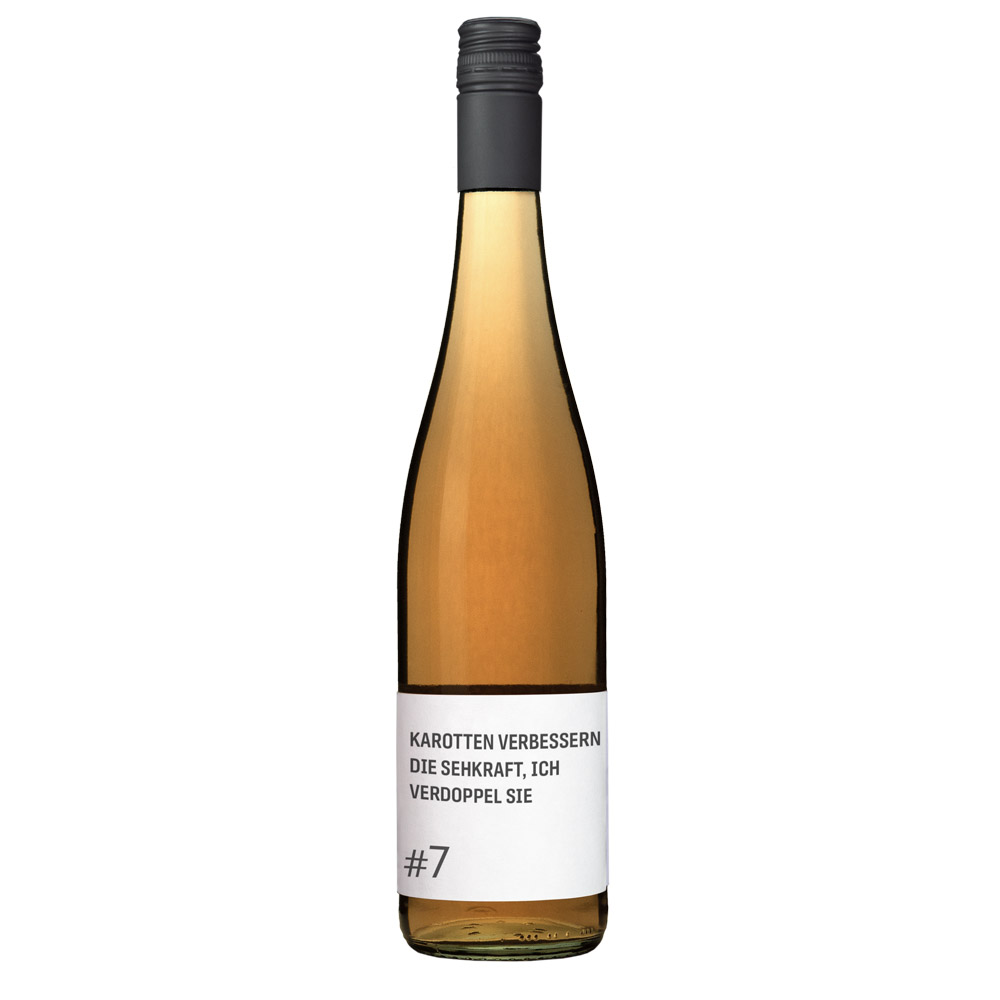 Karotten verbessern die Sehkraft - Roséwein trocken