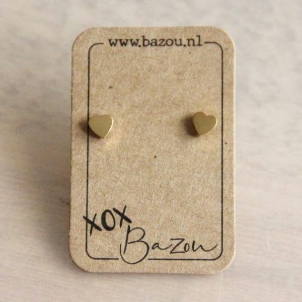 Ohrstecker Herz in Gold - Ohrringe