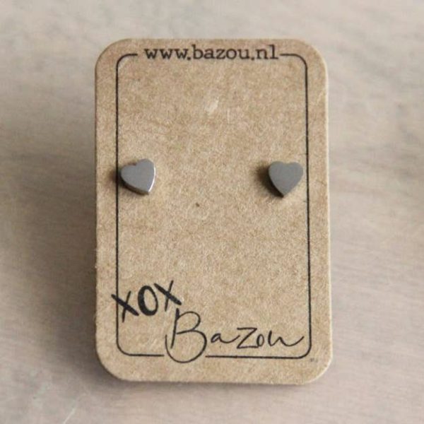 Ohrstecker Herz in Silber - Ohrringe