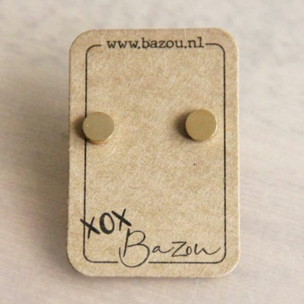 Ohrstecker Rund in Gold - Ohrringe