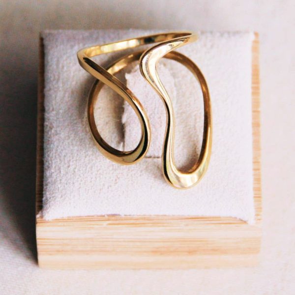 Retro Statement-Ring in Gold - Ring