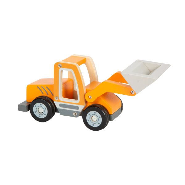 Radlader mit Schaufel - Fahrzeug aus Holz