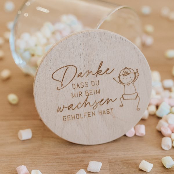 Danke dass du mir beim wachsen geholfen hast - Vorratsglas