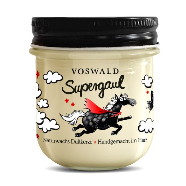 Supergaul - Duftkerze "Trauben & grüner Apfel"