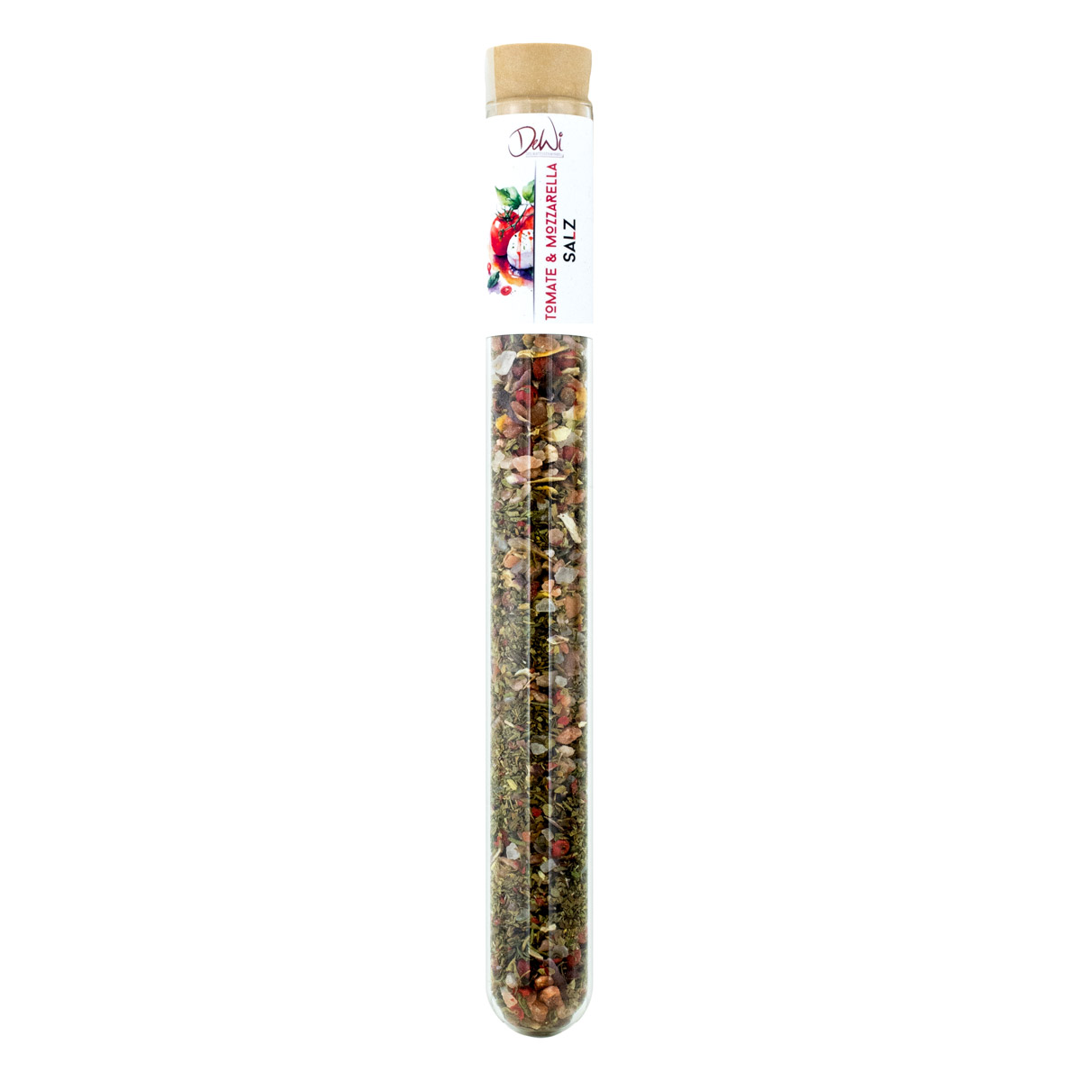 Tomate-Mozzarella Salz XL - Gewürz im Reagenzglas