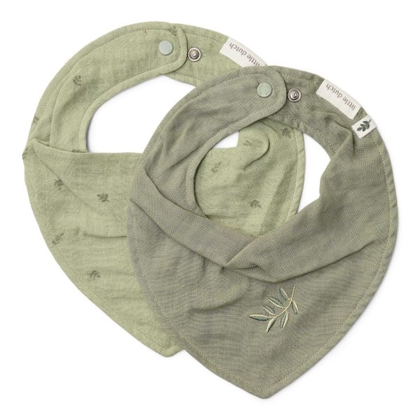 Bandana-Lätzchen - Zweige in Grün