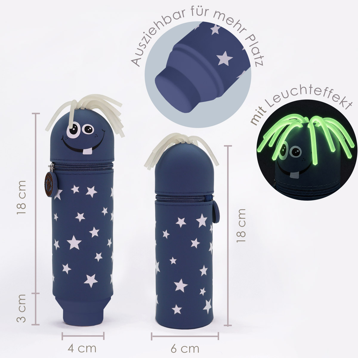 Federmäppchen aus Silikon - Monster "Monster Zilly" – Bild 4