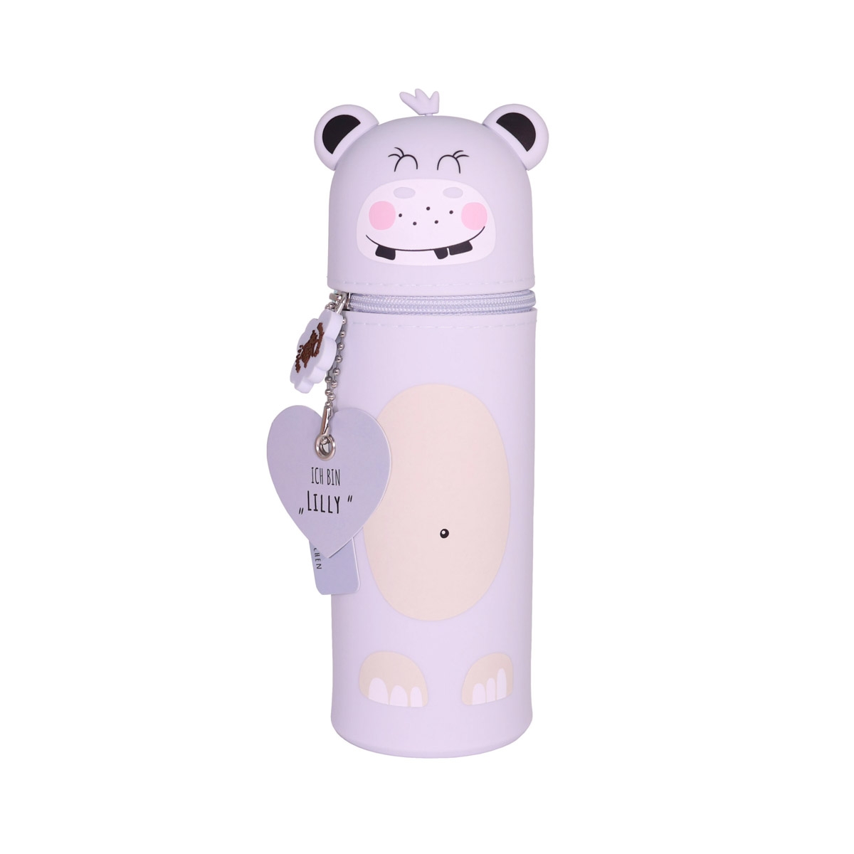 Federmäppchen aus Silikon - Hippo "Lilly"