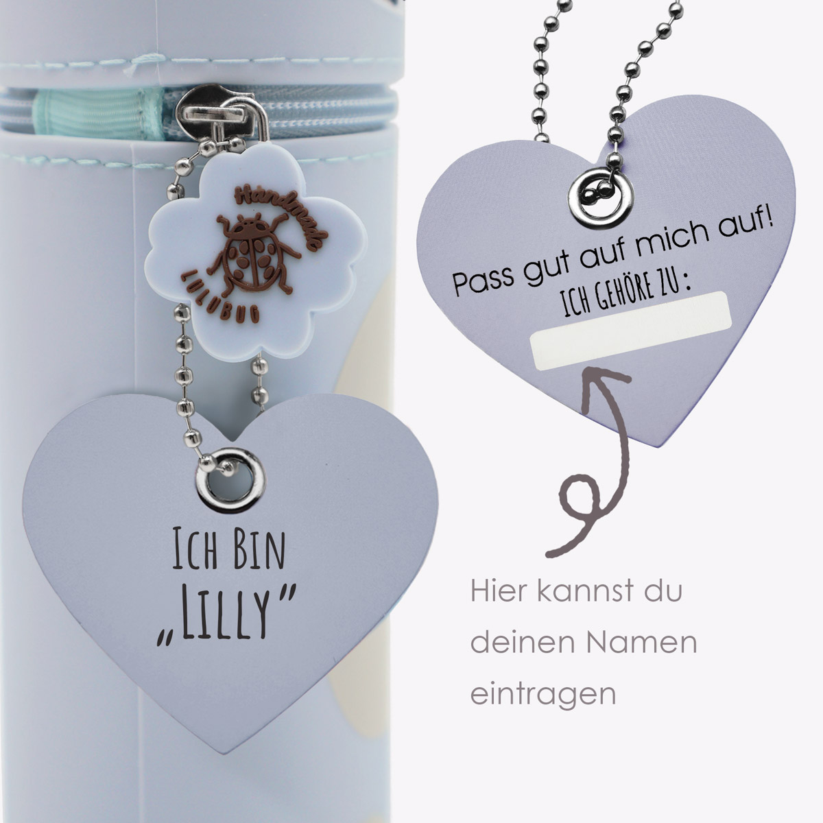 Federmäppchen aus Silikon - Hippo "Lilly" – Bild 4