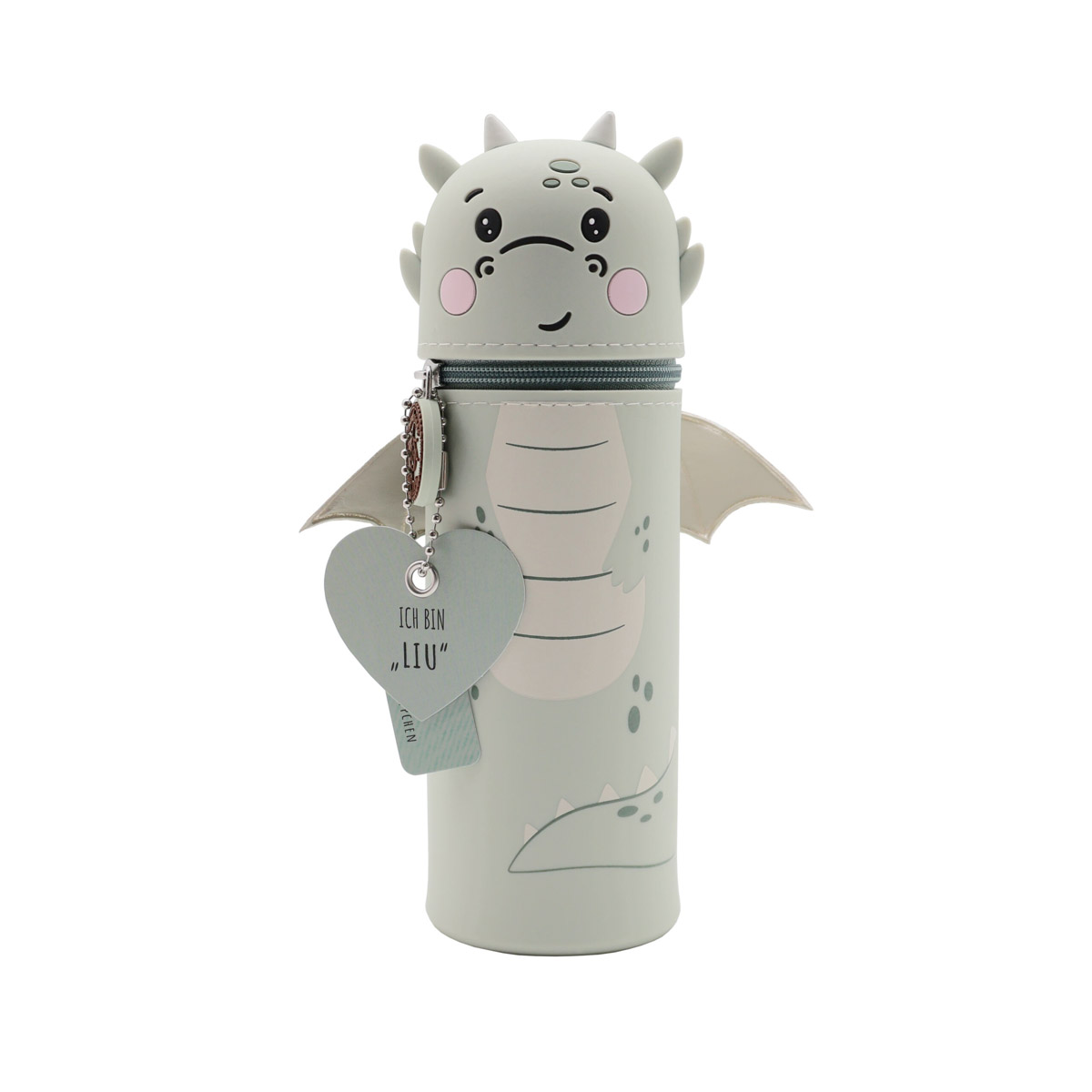 Federmäppchen aus Silikon - Drache "Liu"