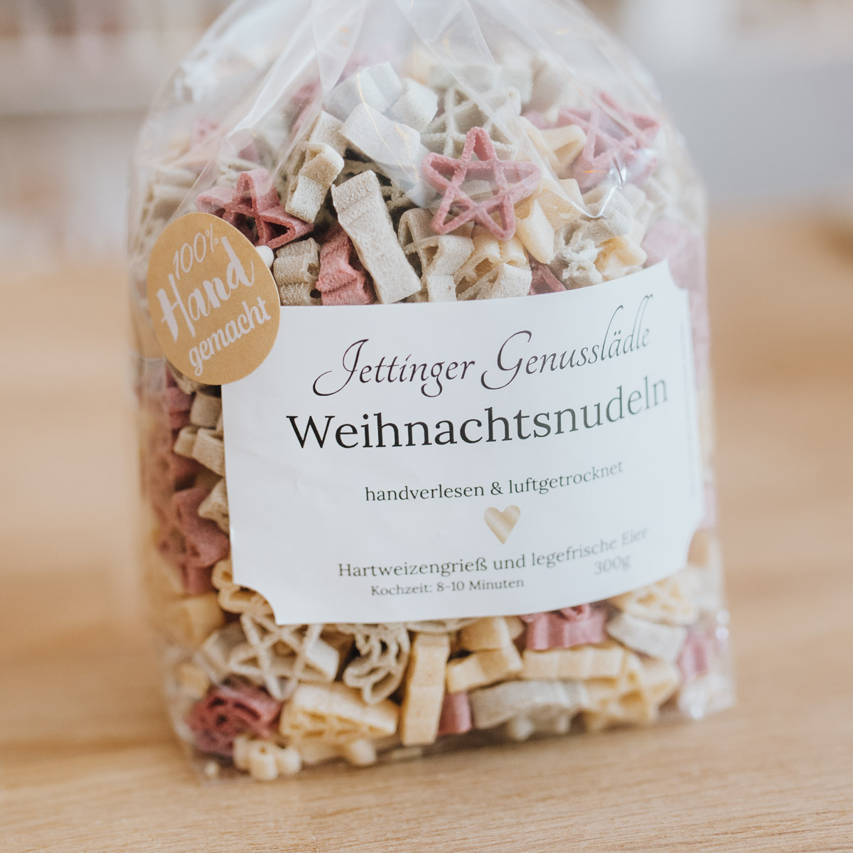 Weihnachtsnudeln – Dreifarbige Pasta – Bild 4