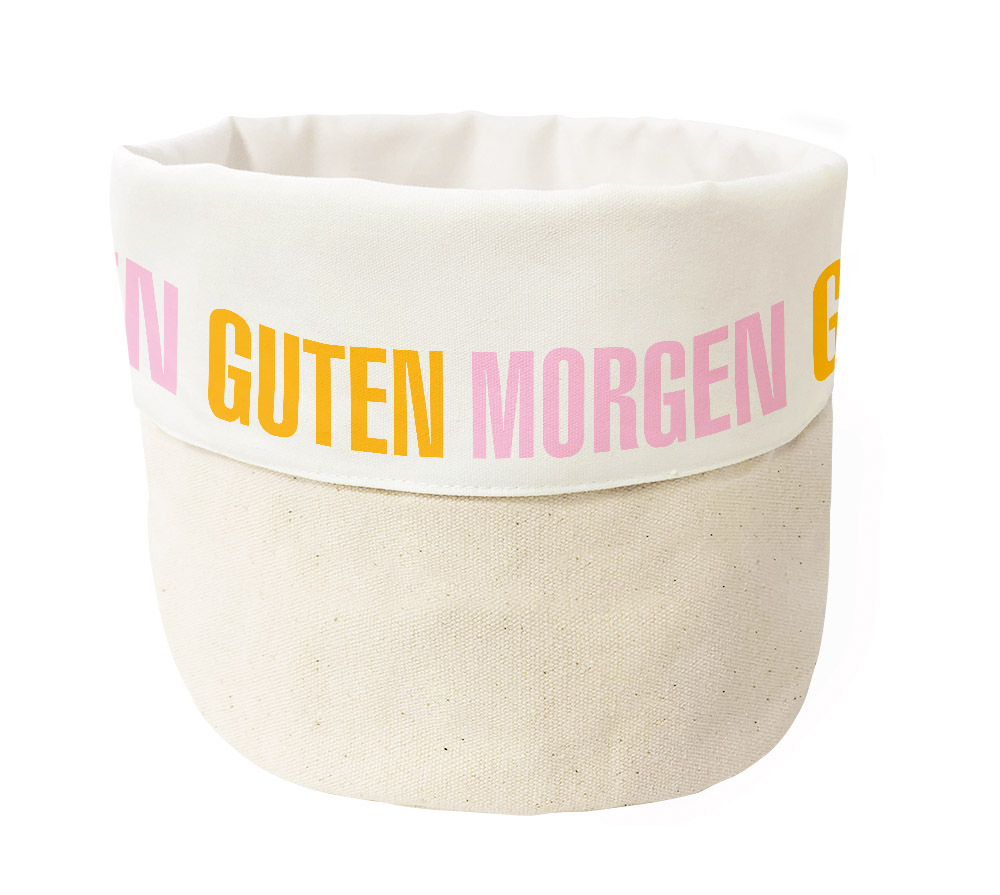 Guten Morgen Stoff-Körbchen - Brotkorb