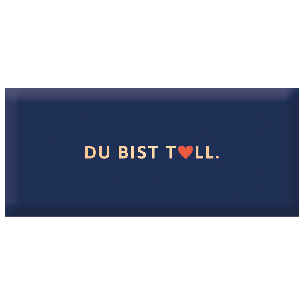 Du bist toll. - Mini Schokoladentafel