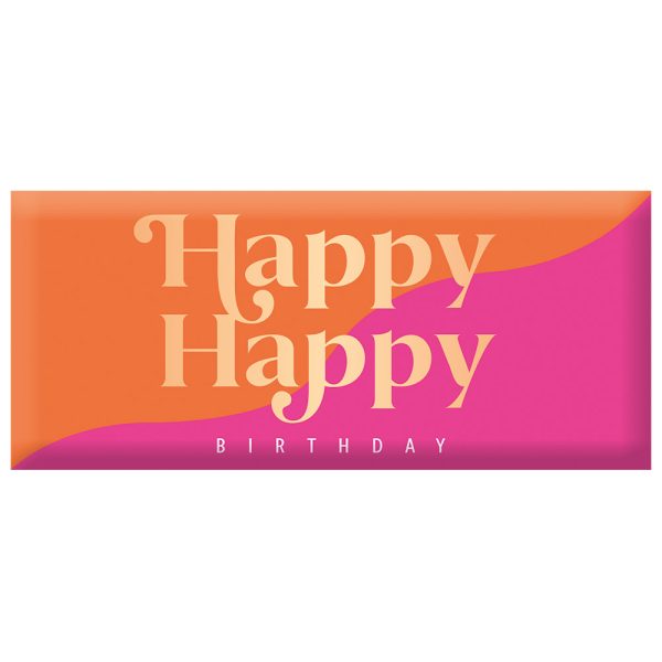 Happy happy Birthday Pink - Mini Schokoladentafel