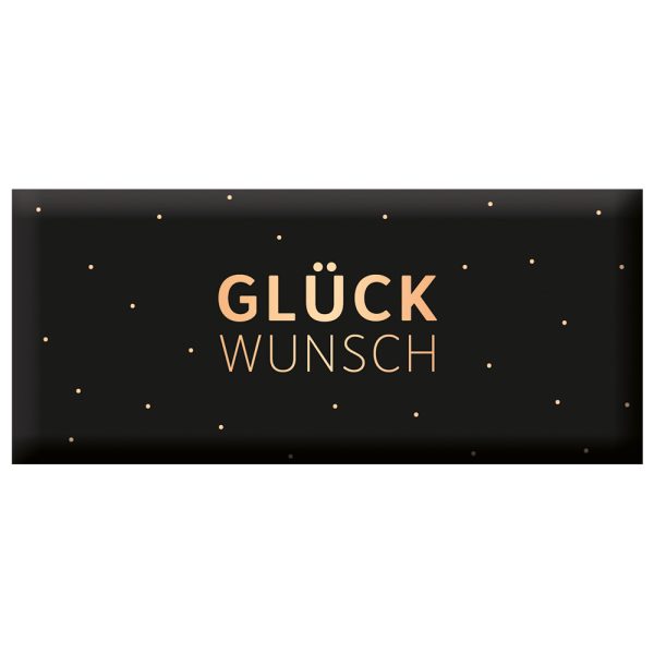 Glückwunsch Schwarz - Mini Schokoladentafel