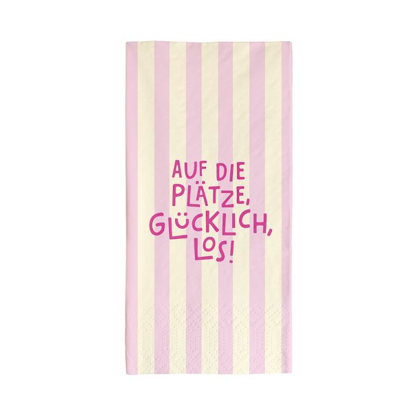 Auf die Plätze, glücklich, los - Servietten