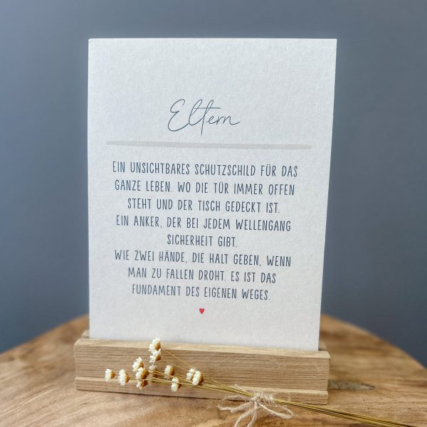 Definition Eltern - Postkarte DIN A5