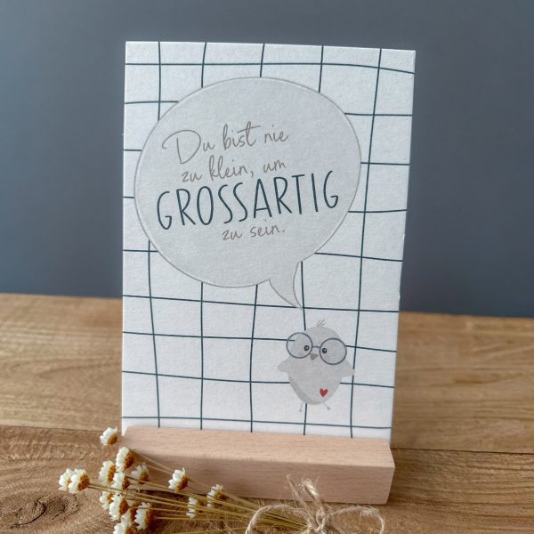 Du bist nie zu klein, um großartig zu sein - Postkarte
