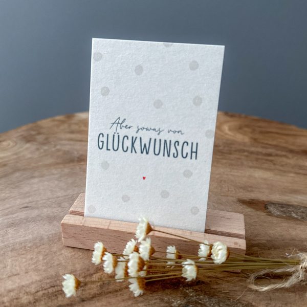 Aber sowas von Glückwunsch - Minikarte