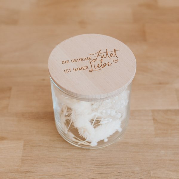 Geheime Zutat ist immer Liebe - Vorratsglas