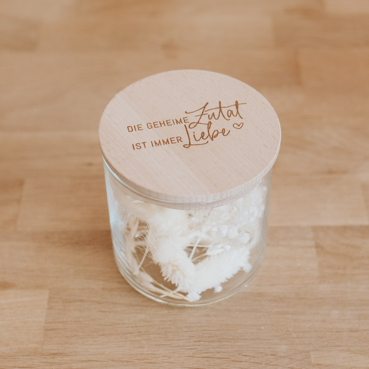 Geheime Zutat ist immer Liebe - Vorratsglas