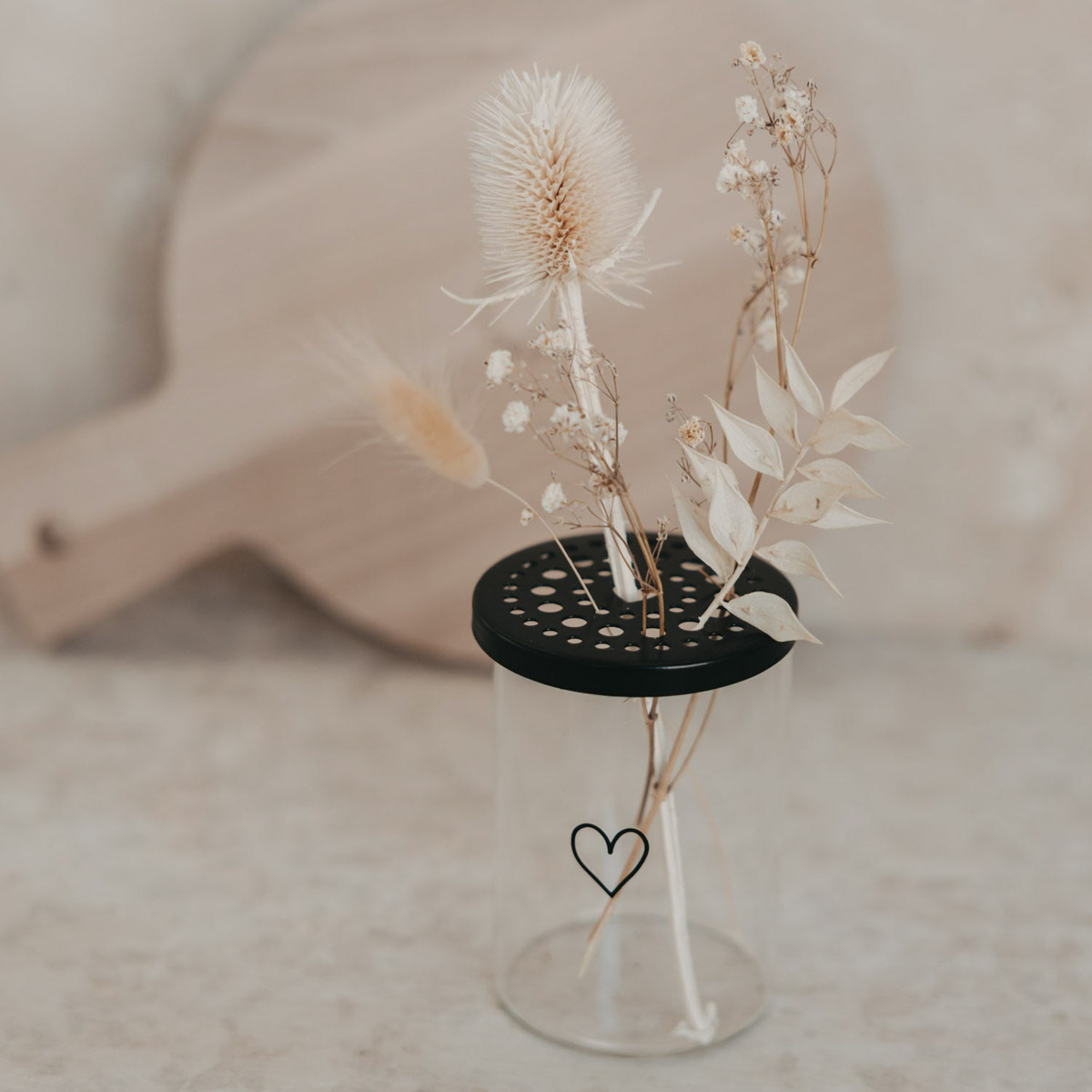 Mini Metalldeckel Blumenhalter – Bild 7