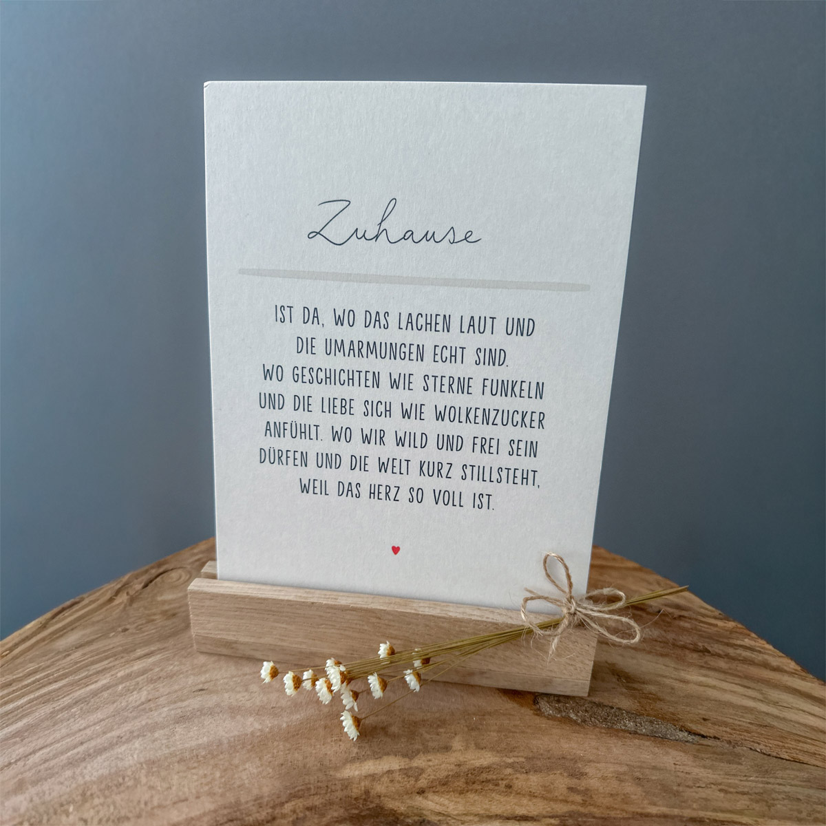 Definition Zuhause - Postkarte DIN A5